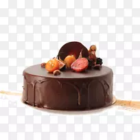 巧克力蛋糕摩丝牛膝巧克力松露巧克力蛋糕
