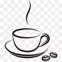 咖啡杯拿铁茶夹艺术-咖啡