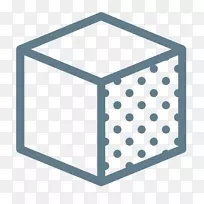 计算机图标立方体几何-立方体