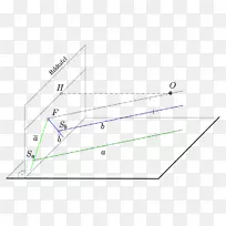 画法几何平行投影透视-支点