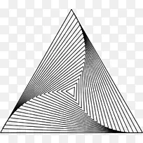 彭罗斯三角镶嵌几何艺术三角形