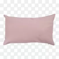 投掷枕头垫粉红色m长方形枕头
