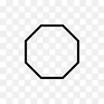 八角形几何图形多边形剪贴画