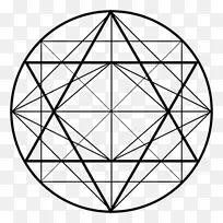 六角神圣几何多边形几何图形立方体