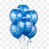 集束气球-蓝色打印-气球