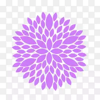 紫花剪贴画-紫色
