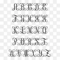 字母开头字母字体.木字