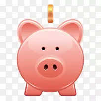 存钱罐电脑图标保存-猪