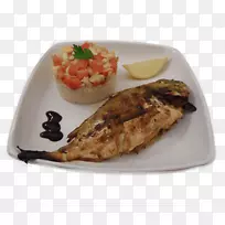 菜谱装饰菜肴鱼-1块米饭