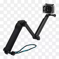 GoPro英雄5黑色三脚架自拍棒相机