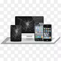 智能手机功能iphonepng媒体播放器-玻璃板