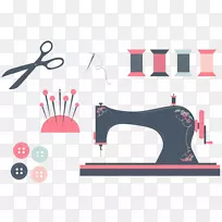缝纫机纺织图案