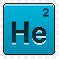 氦原子化学元素符号