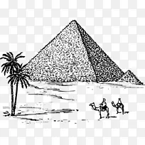 埃及金字塔吉萨金字塔建筑群古埃及画金字塔