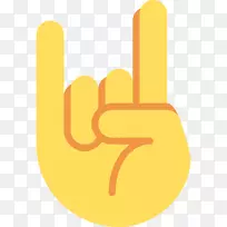 Emojipedia表示角的手势-表情符号