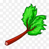 园林植物茎叶剪贴画