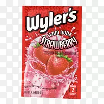 草莓汽水威勒的口味软饮料混合草莓