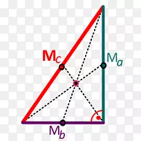 直角三角形区域质心三角形