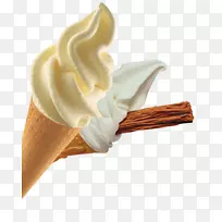冰淇淋锥，华夫饼，白夫人-冰淇淋