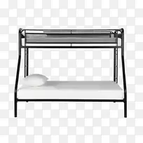 床架桌双层床房-双人床