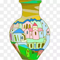 花瓶陶艺装饰艺术剪贴画花瓶