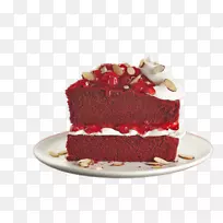 红天鹅绒蛋糕糖霜巧克力蛋糕结婚蛋糕纸杯蛋糕巧克力蛋糕
