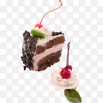 黑森林巧克力蛋糕冰淇淋巧克力蛋糕