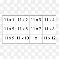 乘法表闪存卡数学工作表-数学