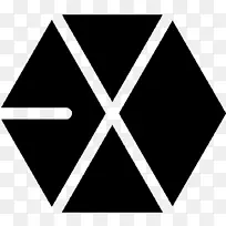 exo xoxo徽标k-POP狼