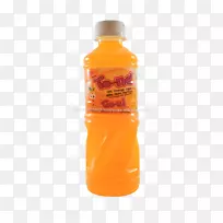 橙汁饮水瓶液态水