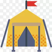 帐篷露营营地计算机图标-营地