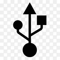 电池充电器usb计算机图标.usb
