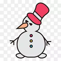 雪人画奥拉夫剪贴画-雪人