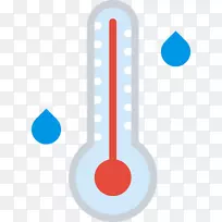 温度计算机图标摄氏温度计