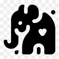 大象电脑图标动物剪贴画爱动物