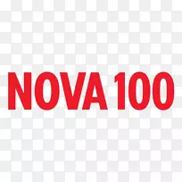 标志悉尼nova 96.9 nova 100 fm广播.红色水花