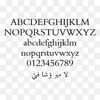 SANS.衬线字体.阿拉伯字体