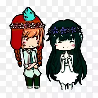 Genki火箭一：天星人类行为剪贴画-花儿无聊