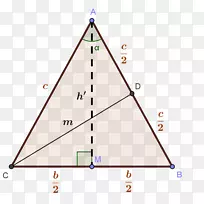 等腰三角形高度公式.角几何