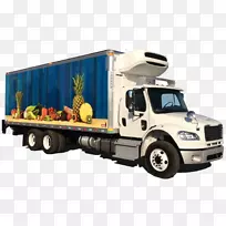 商用汽车冷藏车拖车-新鲜食品分配
