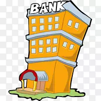 银行卡通画免版税剪贴画-银行