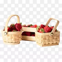 草莓酥饼食品礼品篮野餐篮-草莓