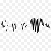心电图心率脉冲心肌-心脏