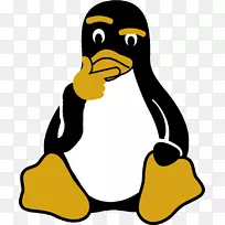 linux计算机图标tux操作系统-linux