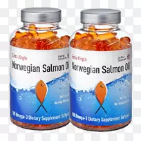 挪威鲑鱼，鱼油，酸颗粒，欧米茄-3-鲑鱼
