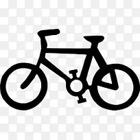 交通标志-道路自行车警告标志-自行车斜坡