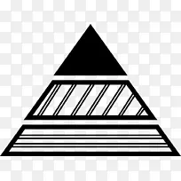 拉长三角形金字塔三角形五角金字塔图