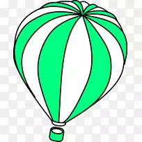 飞行热气球夹艺术.热风气球