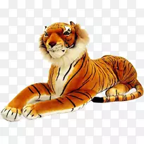 虎猫填充动物&可爱玩具陆生动物野生动物-老虎