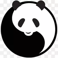 大熊猫熊标志太阳镜品牌熊